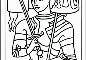 St Joan Of Arc Coloring Page Saint Joan Of Arc Coloring Page