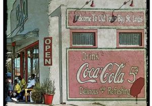 St Louis Cardinals Wall Mural Coke Sign Building Bay St Louis Ms Old Building Mural Ms Gulf Coast Bay St Louis Art Coastal Art Old town Bay St Louis Korpita