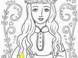 St Lucia Coloring Pages Sankta Lucia Coloring Page Svenskt Pinterest