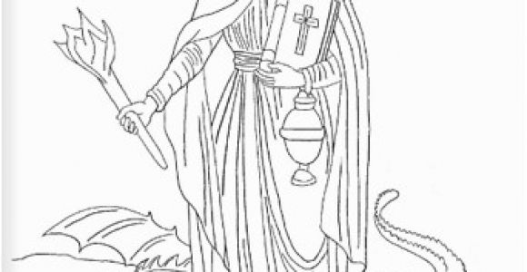 St Michael Coloring Page Saint Martha Catholic Coloring Page Feast Day is July 29