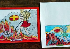 St Michael Coloring Page Saint Michael Prayer â¤ â¤ St Michael Coloring Page