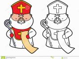 St Nicholas Coloring Page Funny St Nicholas Stock Vector Illustration Of Drawing