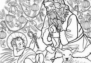 St Nicholas Coloring Page Kneeling Santa Coloring Page Christmas Tree Saint Nicholas Christ Child Baby Jesus Santa Claus Lamb Catholic Christian