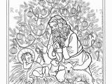 St Nicholas Coloring Page Kneeling Santa Coloring Page Christmas Tree Saint Nicholas Christ Child Baby Jesus Santa Claus Lamb Catholic Christian