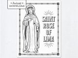 St Rose Of Lima Coloring Page Catholic Coloring Page Saint Rose Of Lima Catholic