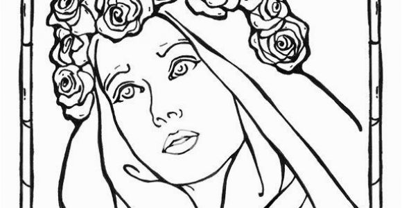 St Rose Of Lima Coloring Page St Rose Of Lima