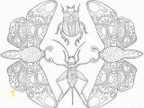 Stag Beetle Coloring Page Printable Adult Coloring Page Mandala Insects Moths Beetles