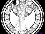 Stained Glass Disney Coloring Pages for Adults Mulan Stained Glass Line Art by Akili Amethyst On