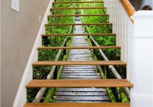 Stair Riser Murals 3d forest Path View 367 Stairway Stairs Risers Stickers Mural