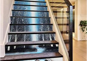 Stair Riser Murals 3d Lake forest Painting 671 Stair Risers Decoration Mural