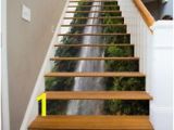 Stair Riser Murals 3d River Waterfall Stair Risers Decoration Mural Vinyl Decal