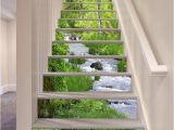 Stair Riser Murals 3d Stream 355 Stair Risers Decoration Mural Vinyl Decal