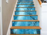 Stair Riser Murals Details About 3d Blue Stars Sky Stair Risers Decoration Mural