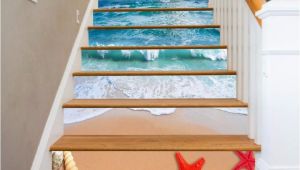 Stair Riser Murals Details About 3d Sky Sea Beach Stair Risers Decoration Mural