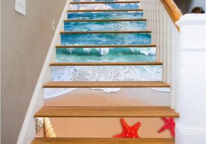 Stair Riser Murals Details About 3d Sky Sea Beach Stair Risers Decoration Mural