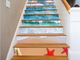Staircase Wall Mural Ideas Details About 3d Sky Sea Beach Stair Risers Decoration