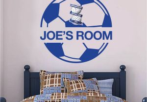 Stamford Bridge Wall Mural Birmingham City F C Ball Design & Personalised Name Wall