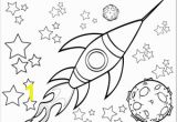 Star Coloring Pages for Kids A Rocketship Flies by A Planet and Through the Stars In This