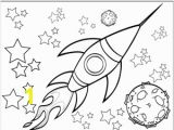 Star Coloring Pages for Kids A Rocketship Flies by A Planet and Through the Stars In This