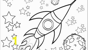 Star Coloring Pages for Kids A Rocketship Flies by A Planet and Through the Stars In This