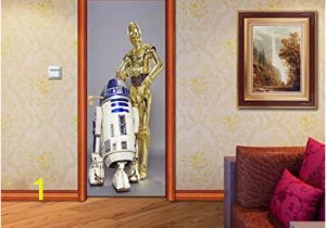 Star Destroyer Wall Mural Amazon R2d2 C 3po Star Wars Door Wrap Decal Wall