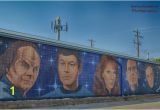 Star Trek Mural Star Trek Mural Up the Center Street From the Visitor Center