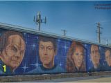 Star Trek Mural Star Trek Mural Up the Center Street From the Visitor Center