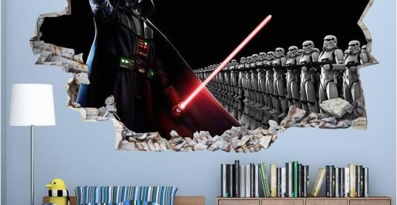 Star Wars Bedroom Wall Murals Cool Star Wars Boys Bedroom Decal Vinyl Wall Sticker Q046