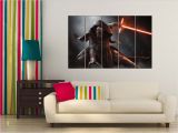 Star Wars Full Wall Murals Star Wars the force Awakens Kylon Ren Wall Art Canvas Poster Besthomedesign