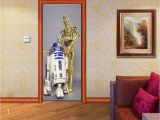 Star Wars Photo Wall Mural Amazon R2d2 C 3po Star Wars Door Wrap Decal Wall