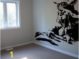 Star Wars Room Murals Yoda Star Wars Wall Decal Art Stencil From Respectprinting On