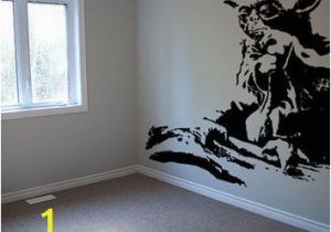 Star Wars Room Murals Yoda Star Wars Wall Decal Art Stencil From Respectprinting On