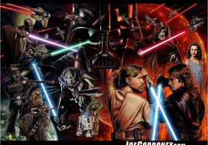 Star Wars Saga Wall Mural 50 ] Star Wars Saga Wallpaper On Wallpapersafari