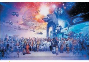 Star Wars Saga Wall Mural Trends International Unframed Poster Prints Star Wars Galaxy