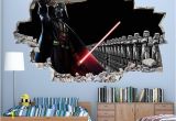 Star Wars Wall Mural Art Decal Cool Star Wars Boys Bedroom Decal Vinyl Wall Sticker Q046