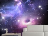 Starry Night Sky Murals 3d Wallpaper Modern Simple Starry Sky Space Mural Restaurant