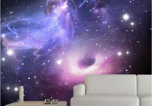 Starry Night Sky Murals 3d Wallpaper Modern Simple Starry Sky Space Mural Restaurant