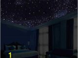 Starry Night Sky Murals Glow In the Dark Night Sky Mural Stars Constellations Milky Way 5 Ft