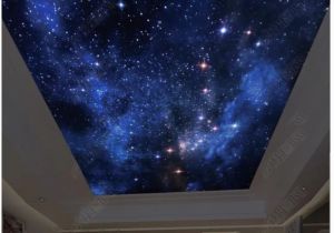 Starry Night Sky Murals wholesale Interior Ceiling Custom 3d Ceiling Mural Wallpaper