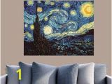 Starry Night Wall Mural the Starry Night by Vincent Van Gogh Fathead $99 99