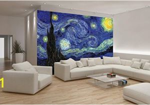 Starry Night Wall Mural Van Gogh Starry Night Wallpaper Mural