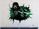 Starwars Mural Darth Vader Star Wars Wall Decal 3d Kids Sticker Art Decor Vinyl