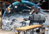 Starwars Mural Nach 3d Foto Tapete Wandbild Star Wars Große Wandbilder Wand Malerei