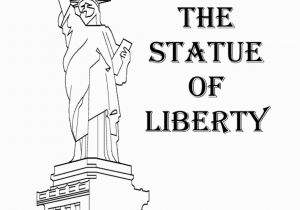 Statue Of Liberty Coloring Pages for Kindergarten Download High Quality Statue Of Liberty Clipart Coloring