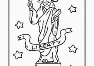 Statue Of Liberty Coloring Pages for Kindergarten Statue Of Liberty Worksheet
