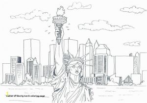 Statue Of Liberty torch Coloring Page 25 Statue Liberty torch Coloring Page