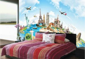 Statue Of Liberty Wall Mural Us $17 0 Off World Famous Buildings Wallpaper Custom 3d Wallpaper Eiffel tower Statue Of Liberty Wall Murals Art Room Decor Kid Bedroom W