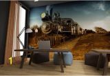 Steam Train Wall Mural Steam Train Wall Mural Peel & Stick Wall Fabric Material