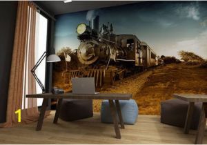 Steam Train Wall Mural Steam Train Wall Mural Peel & Stick Wall Fabric Material