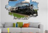 Steam Train Wall Mural Vintage Retro Steam Train Lo Otive Wall Sticker Mural